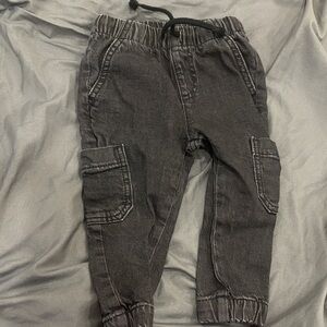 Cat & Jack Charcoal Black Cargo Joggers for Kids